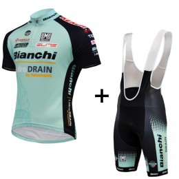Bianchi Idro Drain 2015 Fietskleding Set Fietsshirt Korte Mouwen+Fietsbroek Bib Korte 2320 Bianchi Idro Drain 2015 Fietskleding Set Fietsshirt Korte Mouwen+Fietsbroek Bib Korte 2320