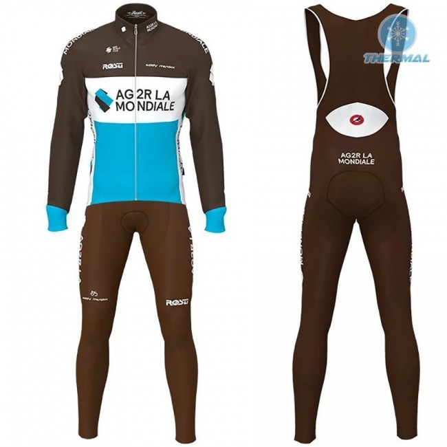 2019 AG2R Thermo Wielerkleding Set Wielershirts lange mouw+fietsbroek lang met RJSR547 2019 AG2R Thermo Wielerkleding Set Wielershirts lange mouw+fietsbroek lang met RJSR547