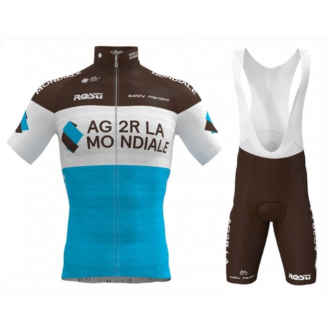 2019 Ag2r La Mondiale Profteams Fietskleding Set Fietsshirt Korte Mouw+Korte fietsbroeken TKMU448 2019 Ag2r La Mondiale Profteams Fietskleding Set Fietsshirt Korte Mouw+Korte fietsbroeken TKMU448