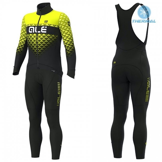 2019 ALE Summit zwart-geel Thermo Wielerkleding Set Wielershirts lange mouw+fietsbroek lang met EWYL534 2019 ALE Summit zwart-geel Thermo Wielerkleding Set Wielershirts lange mouw+fietsbroek lang met EWYL534