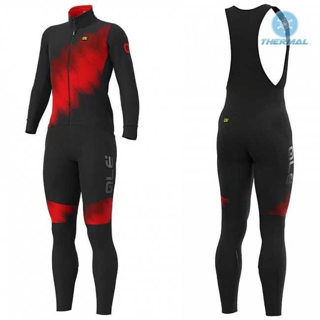 2019 ALE Pulse zwart-rood Thermo Wielerkleding Set Wielershirts lange mouw+fietsbroek lang met YNHC999 2019 ALE Pulse zwart-rood Thermo Wielerkleding Set Wielershirts lange mouw+fietsbroek lang met YNHC999