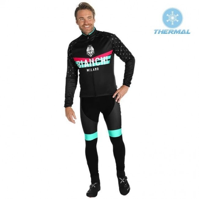 2019 Bianchi Milano PB zwart Thermo Wielerkleding Set Wielershirts lange mouw+fietsbroek lang met QFIQ525 2019 Bianchi Milano PB zwart Thermo Wielerkleding Set Wielershirts lange mouw+fietsbroek lang met QFIQ525
