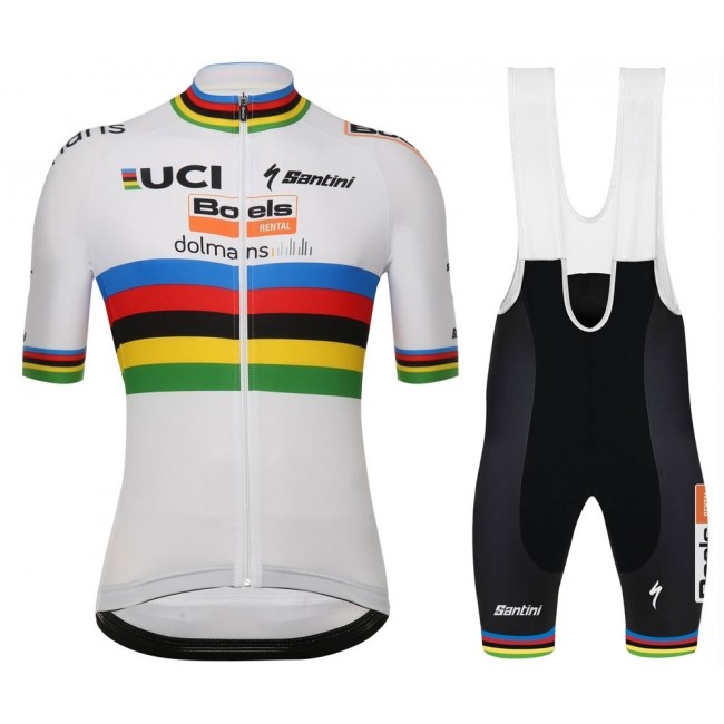 2019 Boels Dolmans World Champion Fietskleding Set Fietsshirt Korte Mouw+Korte fietsbroeken ROBN347 2019 Boels Dolmans World Champion Fietskleding Set Fietsshirt Korte Mouw+Korte fietsbroeken ROBN347