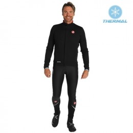 2019 Casteli DE zwart Thermo Wielerkleding Set Wielershirts lange mouw+fietsbroek lang met ESKH232 2019 Casteli DE zwart Thermo Wielerkleding Set Wielershirts lange mouw+fietsbroek lang met ESKH232