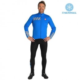 2019 Casteli Raddoppia 2 blauw Thermo Wielerkleding Set Wielershirts lange mouw+fietsbroek lang met KNZS565 2019 Casteli Raddoppia 2 blauw Thermo Wielerkleding Set Wielershirts lange mouw+fietsbroek lang met KNZS565