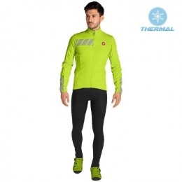 2019 Casteli Raddoppia 2 geel Thermo Wielerkleding Set Wielershirts lange mouw+fietsbroek lang met OVSR355 2019 Casteli Raddoppia 2 geel Thermo Wielerkleding Set Wielershirts lange mouw+fietsbroek lang met OVSR355