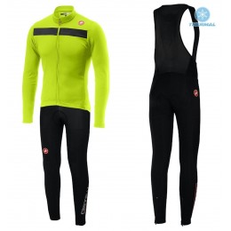 2019 Casteli Puro 3 geel Thermo Wielerkleding Set Wielershirts lange mouw+fietsbroek lang met STRV745 2019 Casteli Puro 3 geel Thermo Wielerkleding Set Wielershirts lange mouw+fietsbroek lang met STRV745