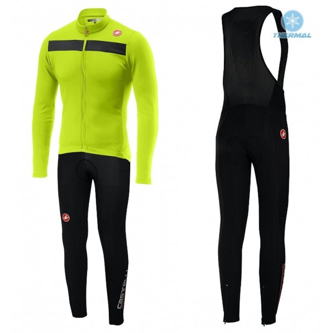 2019 Casteli Puro 3 geel Thermo Wielerkleding Set Wielershirts lange mouw+fietsbroek lang met STRV745 2019 Casteli Puro 3 geel Thermo Wielerkleding Set Wielershirts lange mouw+fietsbroek lang met STRV745