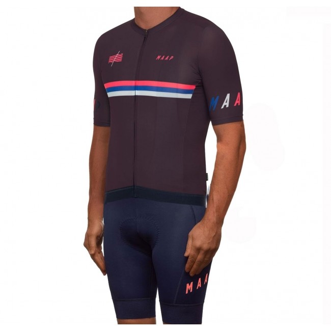 2019 MAAP Nationals Mulberry Fietskleding Set Fietsshirt Korte Mouw+Korte fietsbroeken JPOM294 2019 MAAP Nationals Mulberry Fietskleding Set Fietsshirt Korte Mouw+Korte fietsbroeken JPOM294