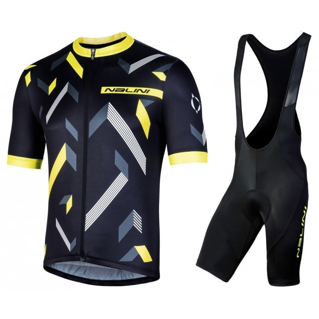 2019 Nalini Descesa 20 zwart-geel Fietskleding Set Fietsshirt Korte Mouw+Korte fietsbroeken QPUJ577 2019 Nalini Descesa 20 zwart-geel Fietskleding Set Fietsshirt Korte Mouw+Korte fietsbroeken QPUJ577