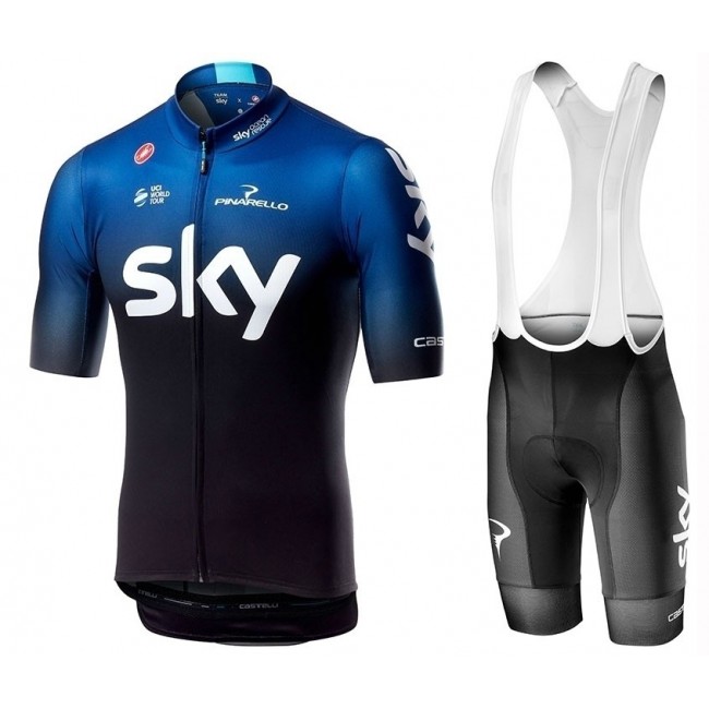 2019 Profteams Sky Fietskleding Set Fietsshirt Korte Mouw+Korte fietsbroeken IUFJ177 2019 Profteams Sky Fietskleding Set Fietsshirt Korte Mouw+Korte fietsbroeken IUFJ177