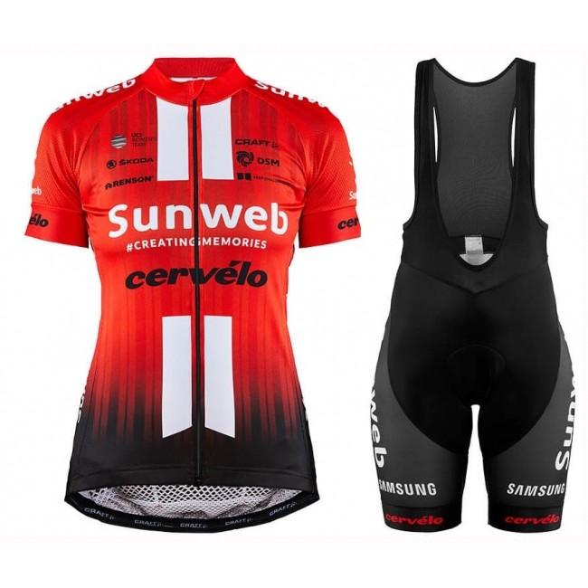 2019 Sunweb Profteams rood Dames Fietskleding Set Fietsshirt Korte Mouw+Korte fietsbroeken NEOL256 2019 Sunweb Profteams rood Dames Fietskleding Set Fietsshirt Korte Mouw+Korte fietsbroeken NEOL256