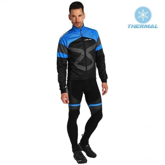 2019 Tuono zwart-blauw Thermo Wielerkleding Set Wielershirts lange mouw+fietsbroek lang met NSZI179 2019 Tuono zwart-blauw Thermo Wielerkleding Set Wielershirts lange mouw+fietsbroek lang met NSZI179