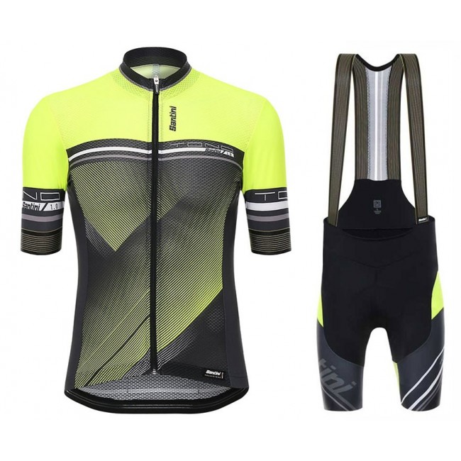 Santini Profteams 2017 Tono geel FIetskleding Set Wielershirt Korte Mouw+Korte Fietsbroeken Bib 543JVLMX 2017082372 Santini Profteams 2017 Tono geel FIetskleding Set Wielershirt Korte Mouw+Korte Fietsbroeken Bib 543JVLMX 2017082372