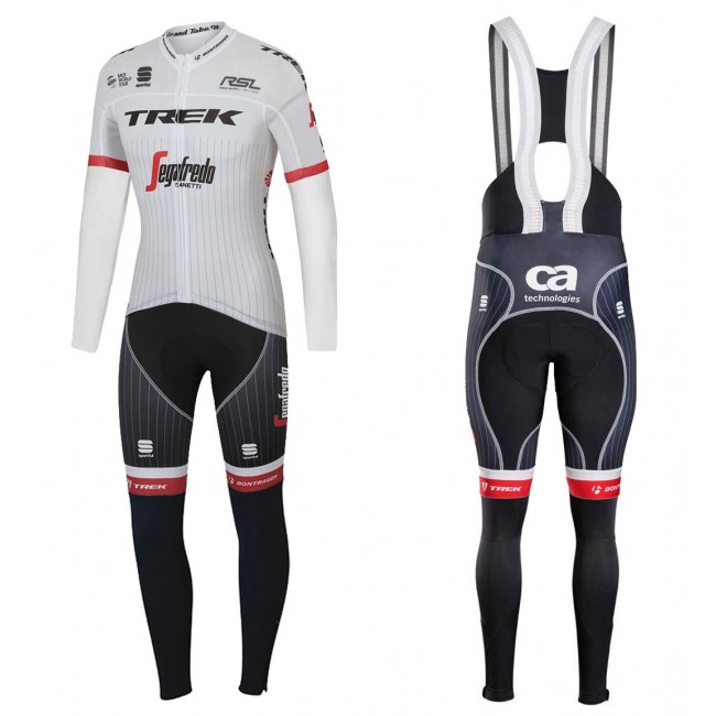 2017 Trek Segafredo Tour de France Fietskleding Wielershirt lange mouw+Lange fietsbroeken Bib 2597 2017 Trek Segafredo Tour de France Fietskleding Wielershirt lange mouw+Lange fietsbroeken Bib 2597