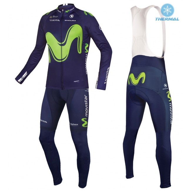 2017 Pro Team Movistar Winter Set Wielerkleding Wielershirt lange mouw+Lange fietsbroeken Bib 2504 2017 Pro Team Movistar Winter Set Wielerkleding Wielershirt lange mouw+Lange fietsbroeken Bib 2504