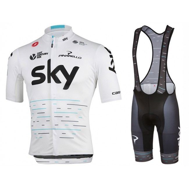 2017 Pro Team SKY Tour de France wit Fietskleding Set Fietsshirt Korte+Korte Fietsbroeken Bib 2584 2017 Pro Team SKY Tour de France wit Fietskleding Set Fietsshirt Korte+Korte Fietsbroeken Bib 2584