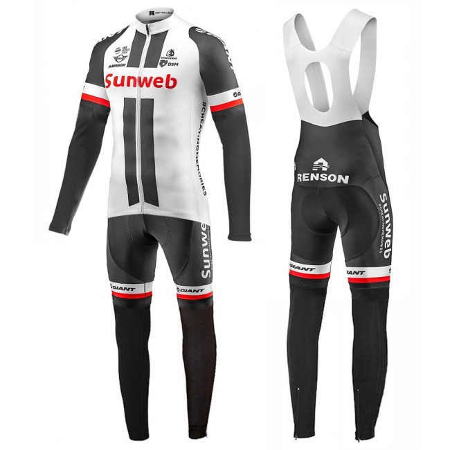 2017 Pro Team Sunweb Giant wit Fietskleding Wielershirt lange mouw+Lange fietsbroeken Bib 2587 2017 Pro Team Sunweb Giant wit Fietskleding Wielershirt lange mouw+Lange fietsbroeken Bib 2587