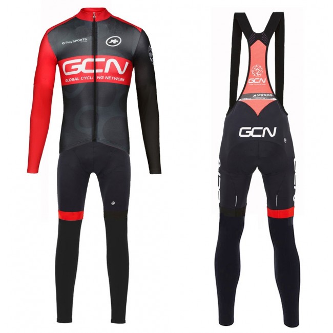 2017 GCN Pro Team Pro Fietskleding Wielershirt lange mouw+Lange fietsbroeken Bib 2475 2017 GCN Pro Team Pro Fietskleding Wielershirt lange mouw+Lange fietsbroeken Bib 2475