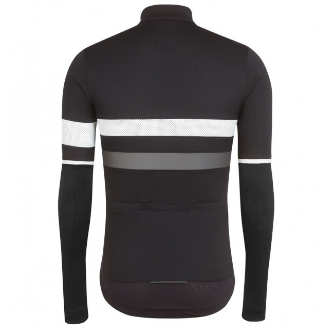 2017 Rapha Brevet zwart-wit Fietsshirt lange mouw 2539 2017 Rapha Brevet zwart-wit Fietsshirt lange mouw 2539