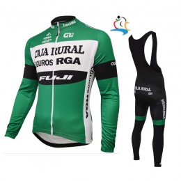 2016 Caja Rural PRR Wielerkleding Wielershirt lange mouw+Lange fietsbroeken Bib 17041812 2016 Caja Rural PRR Wielerkleding Wielershirt lange mouw+Lange fietsbroeken Bib 17041812