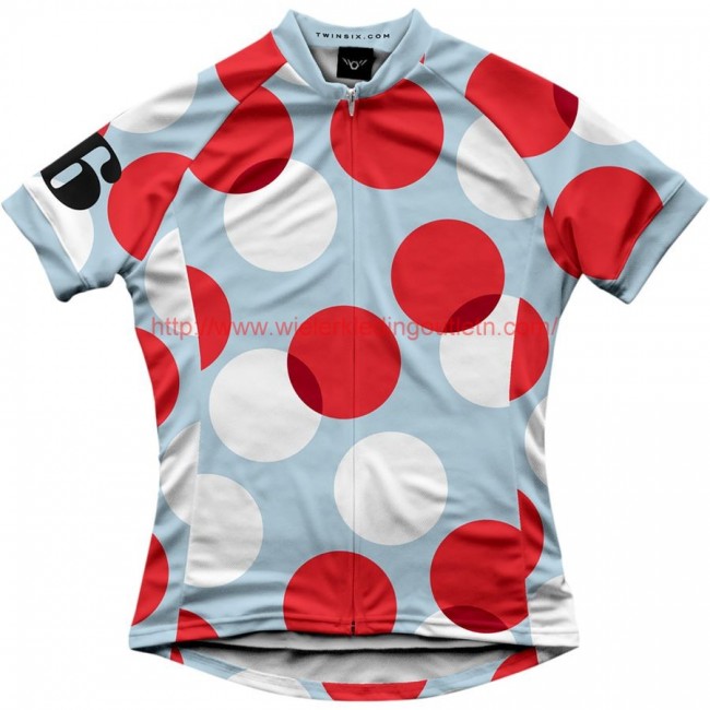 2016 Twin Six Polka Dames Fietsshirt Korte Mouw 201717194 2016 Twin Six Polka Dames Fietsshirt Korte Mouw 201717194