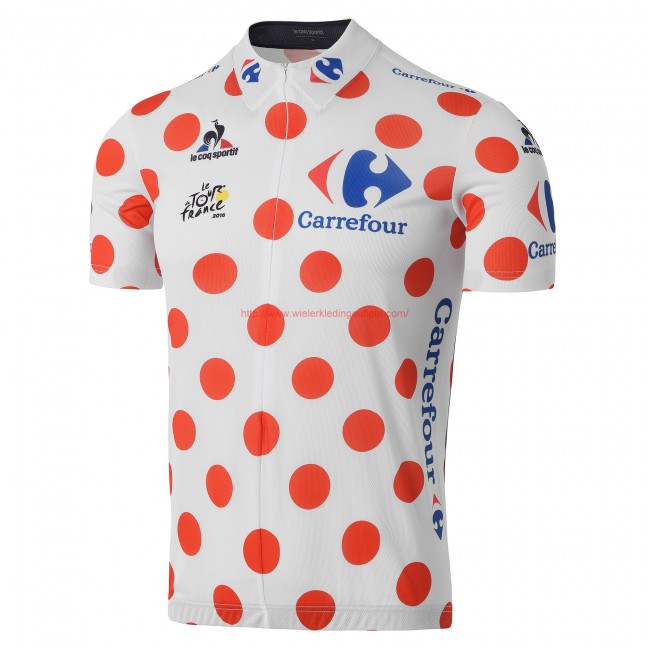 Tour De France polka dot Fietsshirt Korte Mouw 2016 201717183 Tour De France polka dot Fietsshirt Korte Mouw 2016 201717183