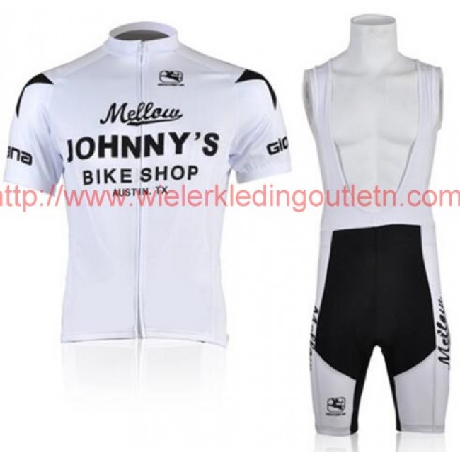 Mellow Johnny-s wit Fietskleding Fietsshirt Korte+Korte Fietsbroeken Bib 201717123 Mellow Johnny-s wit Fietskleding Fietsshirt Korte+Korte Fietsbroeken Bib 201717123