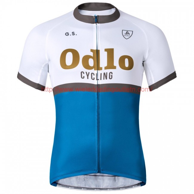 2016 Odlo Ride wit Blauw Fietsshirt Korte Mouw 201717146 2016 Odlo Ride wit Blauw Fietsshirt Korte Mouw 201717146