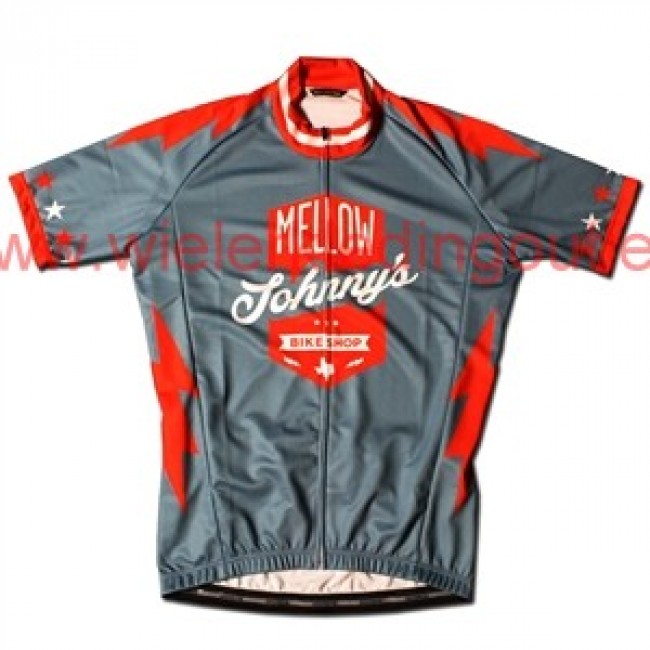 Mellow Johnny-s MJ Shield Fietsshirt Korte Mouw 201717132 Mellow Johnny-s MJ Shield Fietsshirt Korte Mouw 201717132