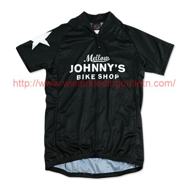 Mellow Johnny-s Zwart Dames Fietsshirt Korte Mouw 201717137 Mellow Johnny-s Zwart Dames Fietsshirt Korte Mouw 201717137