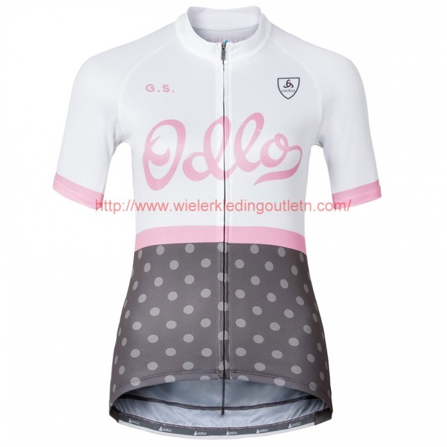 2016 Odlo Ride Dames wit Fietsshirt Korte Mouw 201717147 2016 Odlo Ride Dames wit Fietsshirt Korte Mouw 201717147