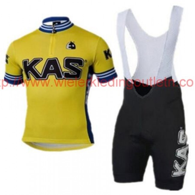 2016 KAS jaune fluo Fietskleding Fietsshirt Korte+Korte Fietsbroeken Bib 201717115 2016 KAS jaune fluo Fietskleding Fietsshirt Korte+Korte Fietsbroeken Bib 201717115