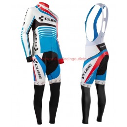 2016 Cube Teamline wit-Blauw Wielerkleding Wielershirt lange mouw+Lange fietsbroeken Bib 201717086 2016 Cube Teamline wit-Blauw Wielerkleding Wielershirt lange mouw+Lange fietsbroeken Bib 201717086