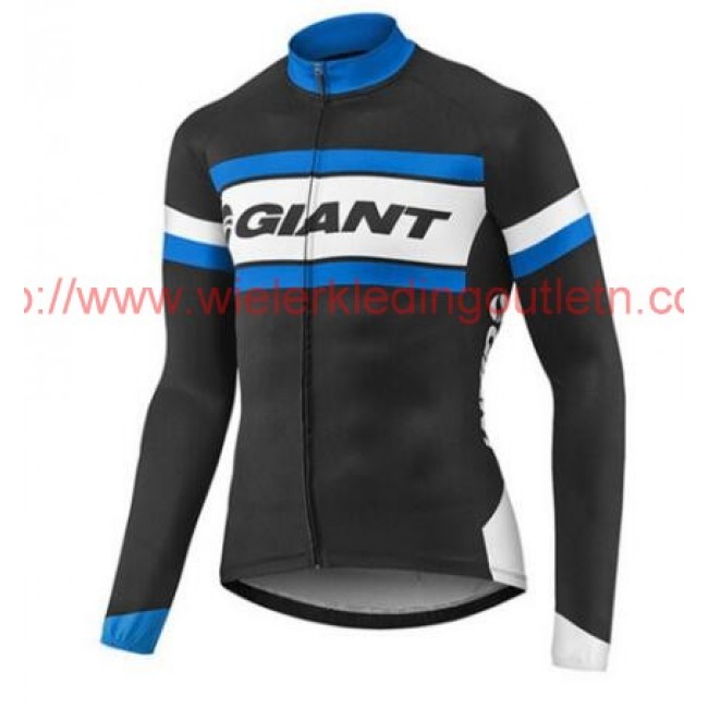 2017 Giant blauw en zwart Fietsshirt lange mouw 201717465 2017 Giant blauw en zwart Fietsshirt lange mouw 201717465