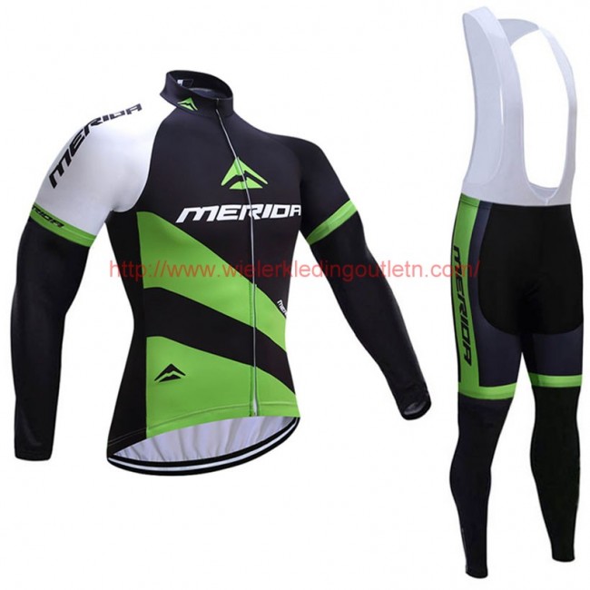 2017 Merida vert Fietskleding Fietsshirt lange mouw+Lange fietsbroeken Bib 201717533 2017 Merida vert Fietskleding Fietsshirt lange mouw+Lange fietsbroeken Bib 201717533