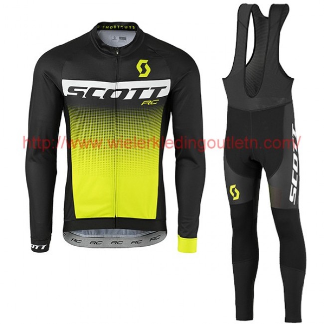 2017 Scott Rc zwart wit geel Fietskleding Fietsshirt lange mouw+Lange fietsbroeken Bib 201717598 2017 Scott Rc zwart wit geel Fietskleding Fietsshirt lange mouw+Lange fietsbroeken Bib 201717598