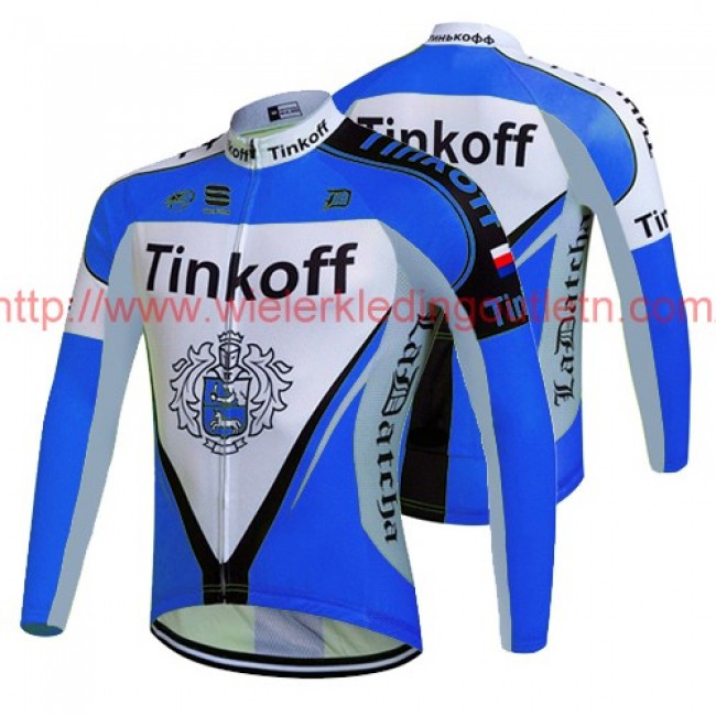 2017 Tinkoff blauw Fietsshirt lange mouw 201717651 2017 Tinkoff blauw Fietsshirt lange mouw 201717651