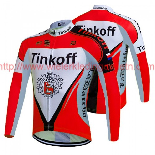 2017 Tinkoff rood Fietsshirt lange mouw 201717658 2017 Tinkoff rood Fietsshirt lange mouw 201717658
