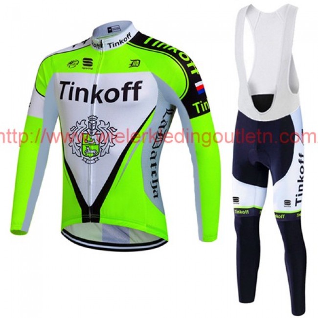 2017 Tinkoff vert Fietskleding Fietsshirt lange mouw+Lange fietsbroeken Bib 201717667 2017 Tinkoff vert Fietskleding Fietsshirt lange mouw+Lange fietsbroeken Bib 201717667