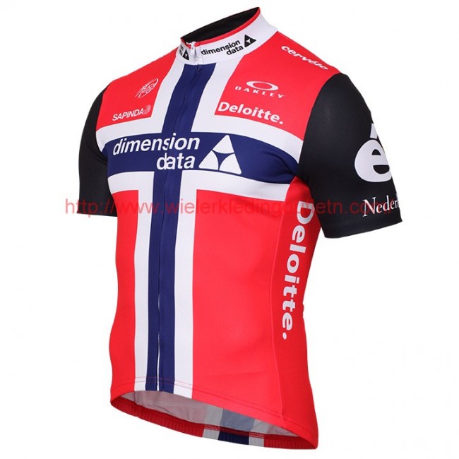 DIMENSION DATA 2017 Norwegian Champion Fietsshirt Korte Mouw Goedkoop 201717439 DIMENSION DATA 2017 Norwegian Champion Fietsshirt Korte Mouw Goedkoop 201717439