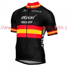 ETIXX-QUICK STEP 2017 zwart rood geel Fietsshirt Korte Mouw Goedkoop 201717564 ETIXX-QUICK STEP 2017 zwart rood geel Fietsshirt Korte Mouw Goedkoop 201717564