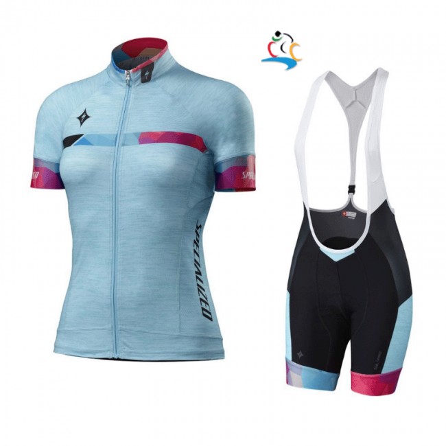 2017 Specialized Dames Blauw-Farbe Fietskleding Fietsshirt Korte+Korte Fietsbroeken Bib 20177036 2017 Specialized Dames Blauw-Farbe Fietskleding Fietsshirt Korte+Korte Fietsbroeken Bib 20177036