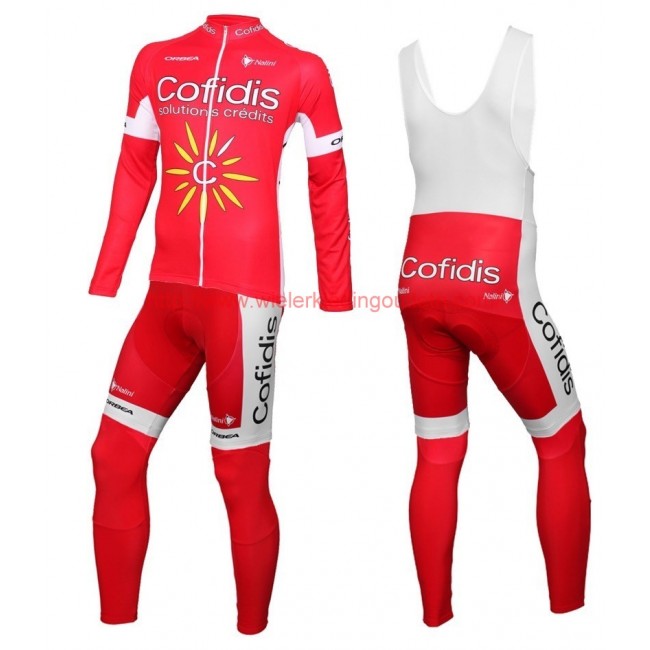 2016 Cofidis Team Set Wielerkleding Wielershirt lange mouw+Lange fietsbroeken Bib 213566 2016 Cofidis Team Set Wielerkleding Wielershirt lange mouw+Lange fietsbroeken Bib 213566
