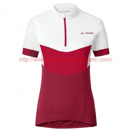 2017 Vaude Advanced II Dames Wit-Rood Wielerkleding Wielershirt Korte Mouw 20176972