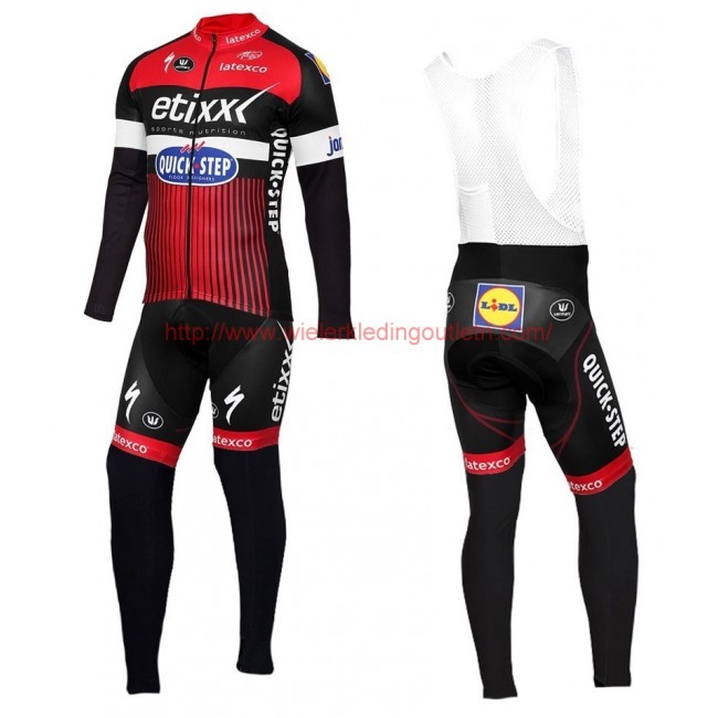 2016 Etixx-Quick Step TDF rood Set Wielerkleding Wielershirt lange mouw+Lange fietsbroeken Bib 213612 2016 Etixx-Quick Step TDF rood Set Wielerkleding Wielershirt lange mouw+Lange fietsbroeken Bib 213612