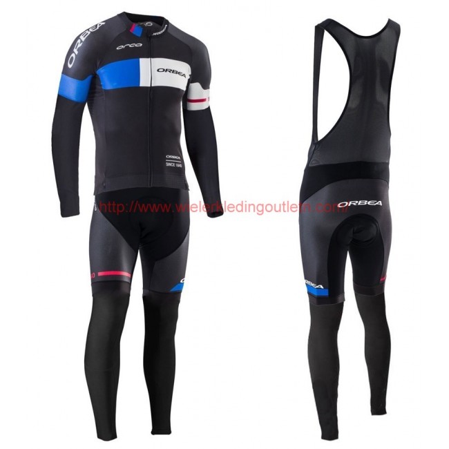 2016 Orbea Team Pro zwart-Blauw Set Wielerkleding Wielershirt lange mouw+Lange fietsbroeken Bib 213634 2016 Orbea Team Pro zwart-Blauw Set Wielerkleding Wielershirt lange mouw+Lange fietsbroeken Bib 213634