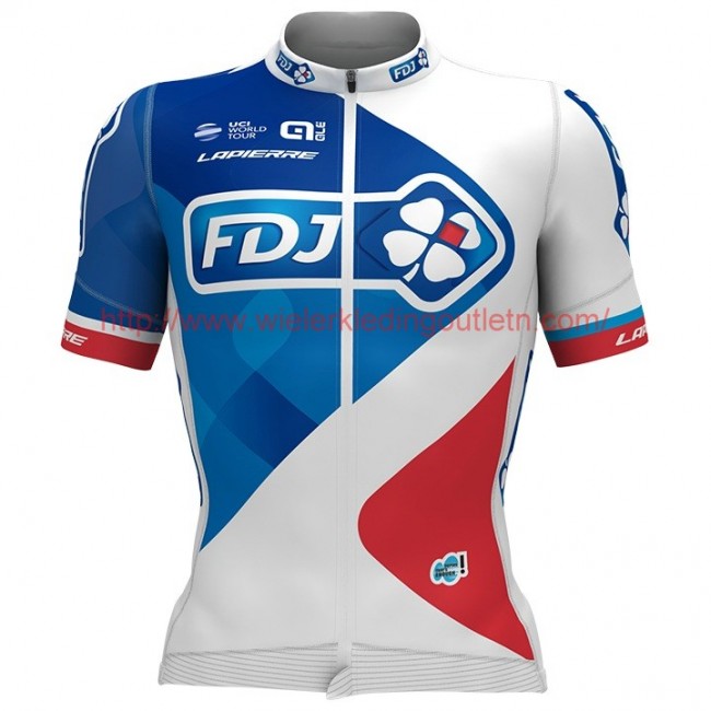 2017 FDJ Wit Wielerkleding Wielershirt Korte Mouw 17041840 2017 FDJ Wit Wielerkleding Wielershirt Korte Mouw 17041840