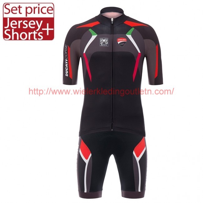 Ducat 2017 Zwart Fietskleding Wielershirt Korte Mouw+Korte Fietsbroeken 201717714 Ducat 2017 Zwart Fietskleding Wielershirt Korte Mouw+Korte Fietsbroeken 201717714
