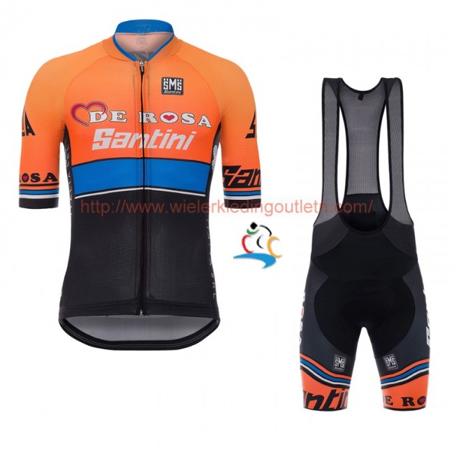 De Rosa Santini 2017 Fietskleding Wielershirt Korte Mouw+Korte Fietsbroeken Bib Zwart 201717715 De Rosa Santini 2017 Fietskleding Wielershirt Korte Mouw+Korte Fietsbroeken Bib Zwart 201717715